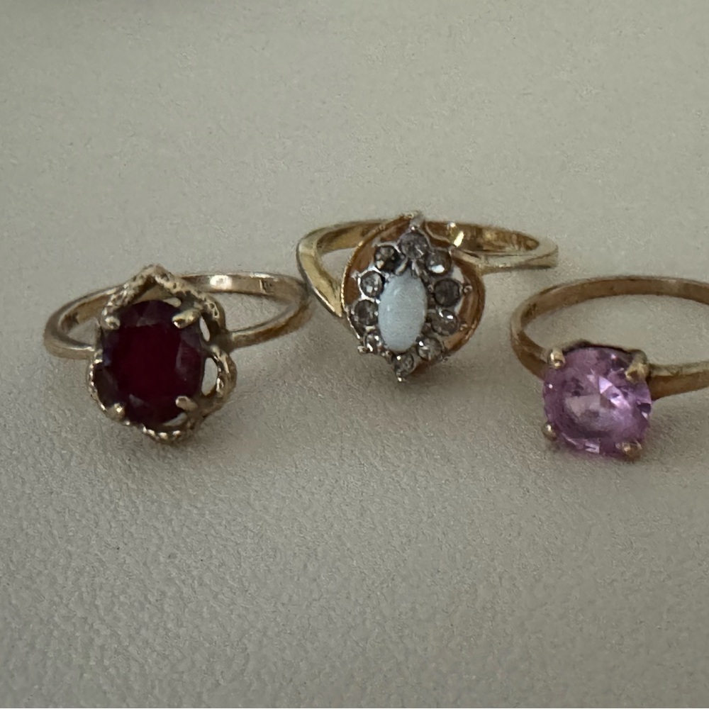 Variety Stone Ring Trio